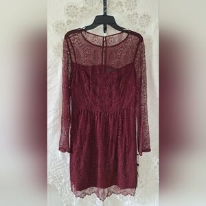 Adrianna Papell Delicate Chevron Fit & Flare Size 12